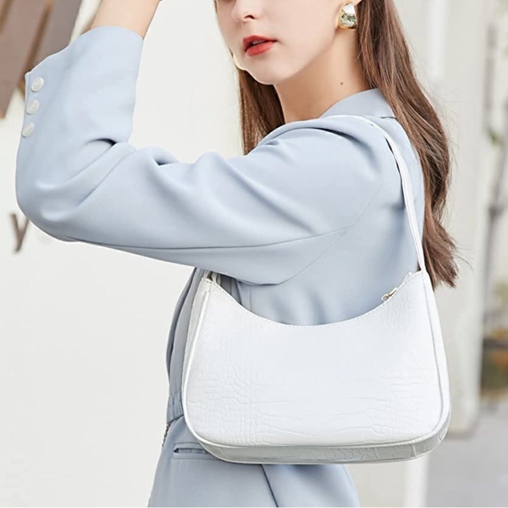 Crocodile Pattern Shoulder Bag 